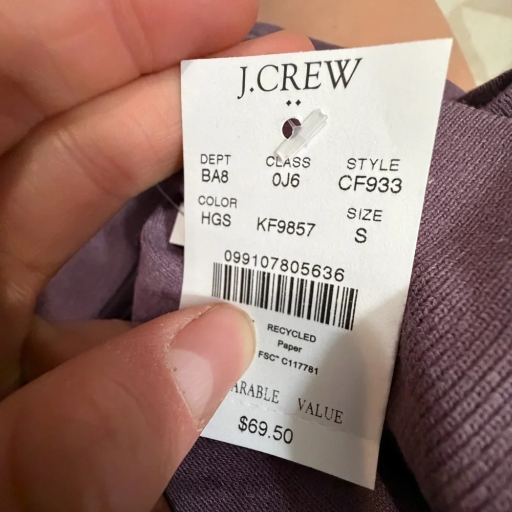J. Crew 60% cotton